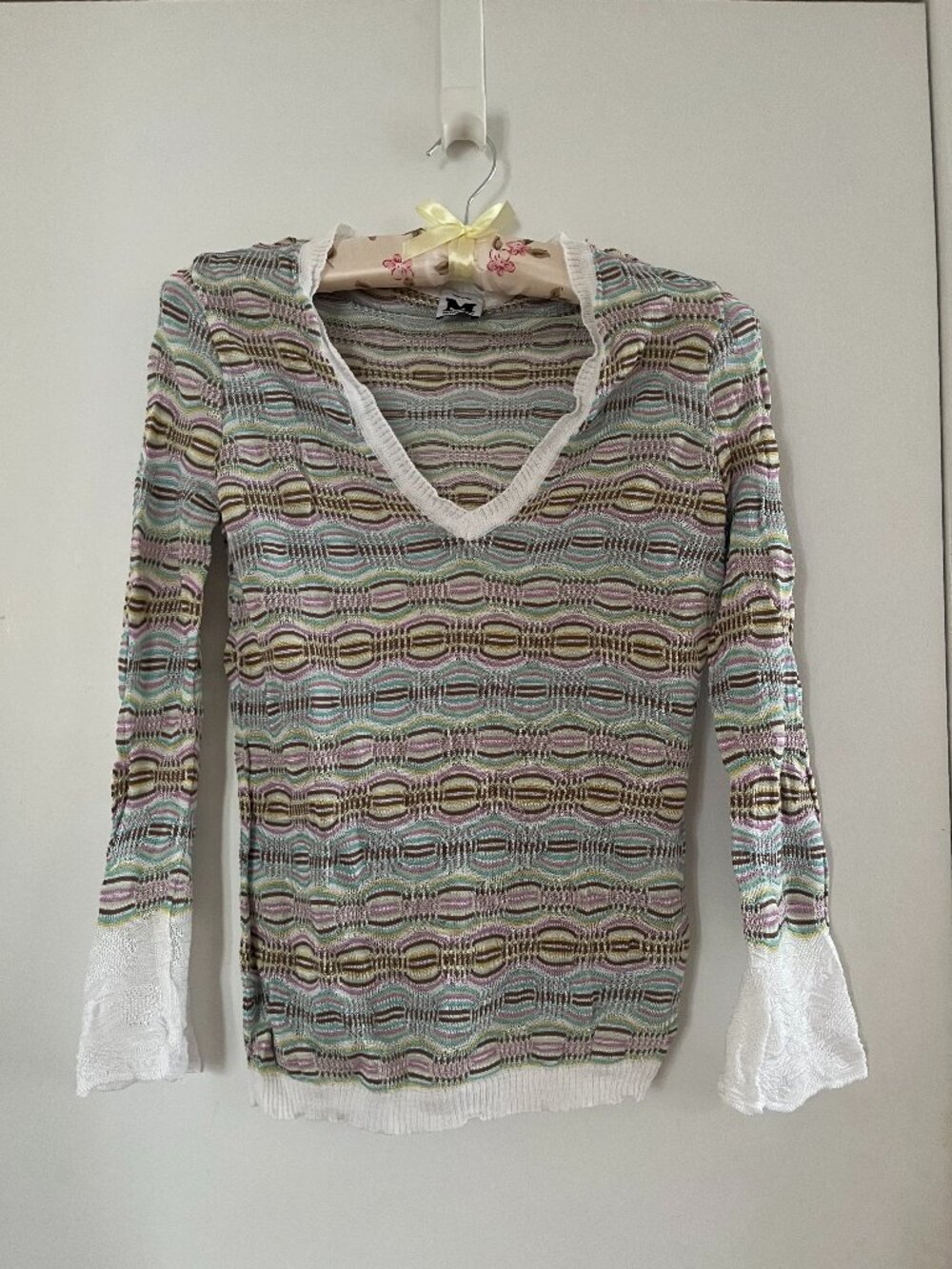 ✨ M Missoni Pastel Knit Bell Sleeve Top ✨